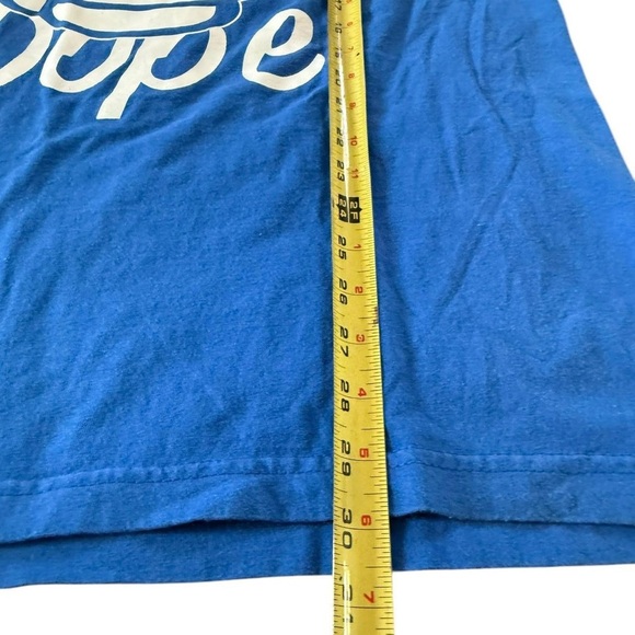 Blue Graphic T-Shirt with Thumbs Up Design - Picture 6 of 6